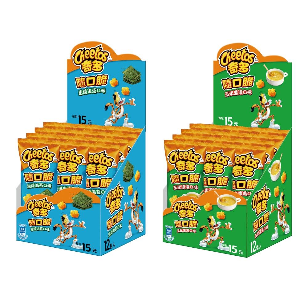CHEETOS 奇多 隨口脆336g系列 x1組 〔 家常起司 雞汁 海苔 玉米濃湯 2倍濃起司 〕