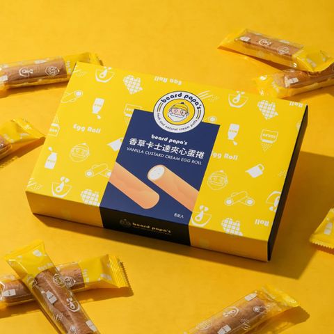 【beard papa’s】卡士達有餡蛋捲(160g)8支入