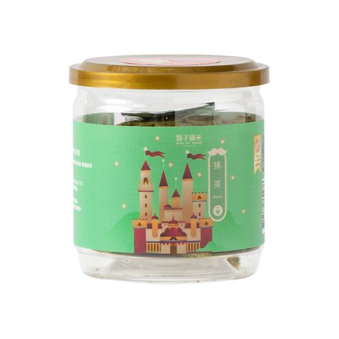 【鬍子國王】(2瓶組)蛋捲隨手瓶16根/瓶(90g)_宇治抹茶口味_法國頂級奶油 抹茶蛋捲