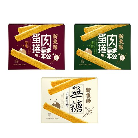 【新東陽】小盒蛋捲68g 原味/海苔/無糖(口味任選)