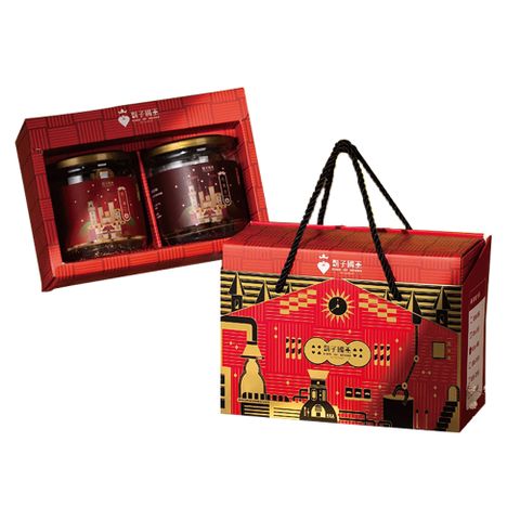 【鬍子國王】2盒組★國王法式廚房手提禮盒(2入輕巧罐裝)_奶油+花生