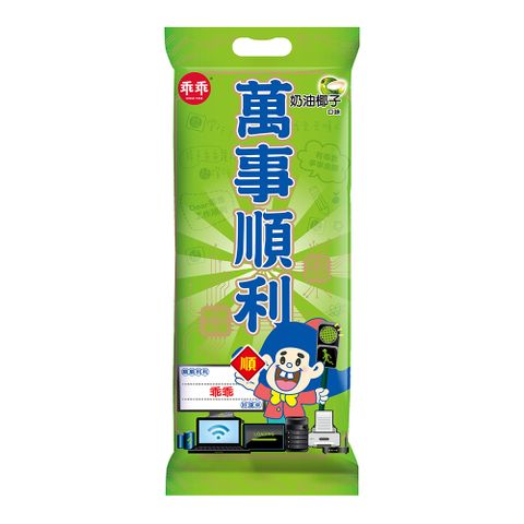 【乖乖】萬事順利袋-玉米脆條-奶油椰子 (52g*4包/袋)x21