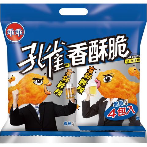 孔雀 【香酥脆】香魚口味(60g*4包/袋)