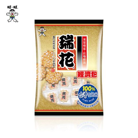 糖霜點綴Ｘ微辣醬汁【旺旺】瑞花經濟包 350g