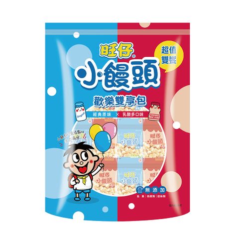 【旺旺】旺仔小饅頭-歡樂雙享包(餅乾) 390G