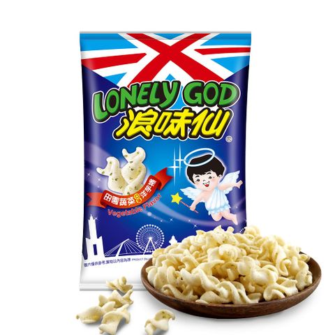 【浪味仙】LONELY GOD 浪味仙 田園蔬菜口味(洋芋捲) 95G