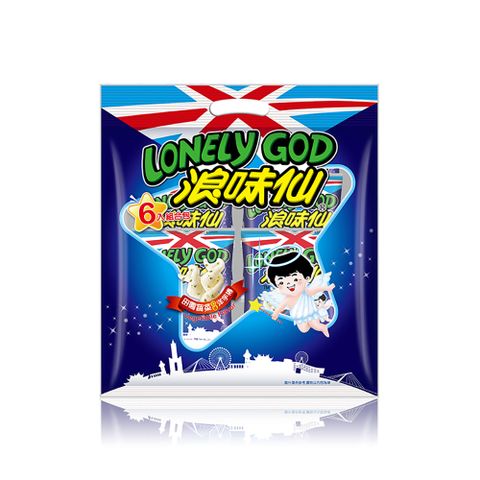 【旺旺】LONELY GOD 浪味仙洋芋捲 田園蔬菜口味組合包(16g*6包)