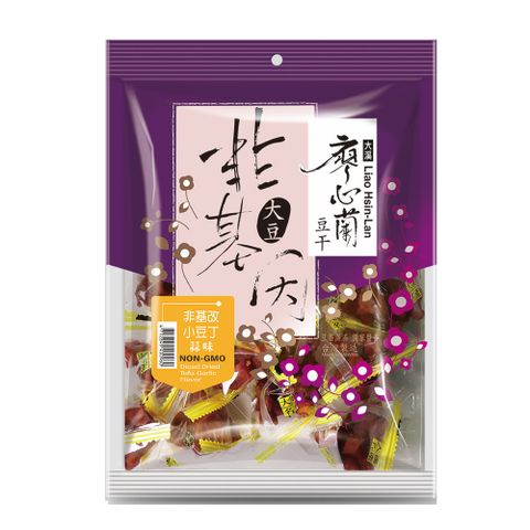 廖心蘭 【大溪】非基改小豆丁蒜味220g/包