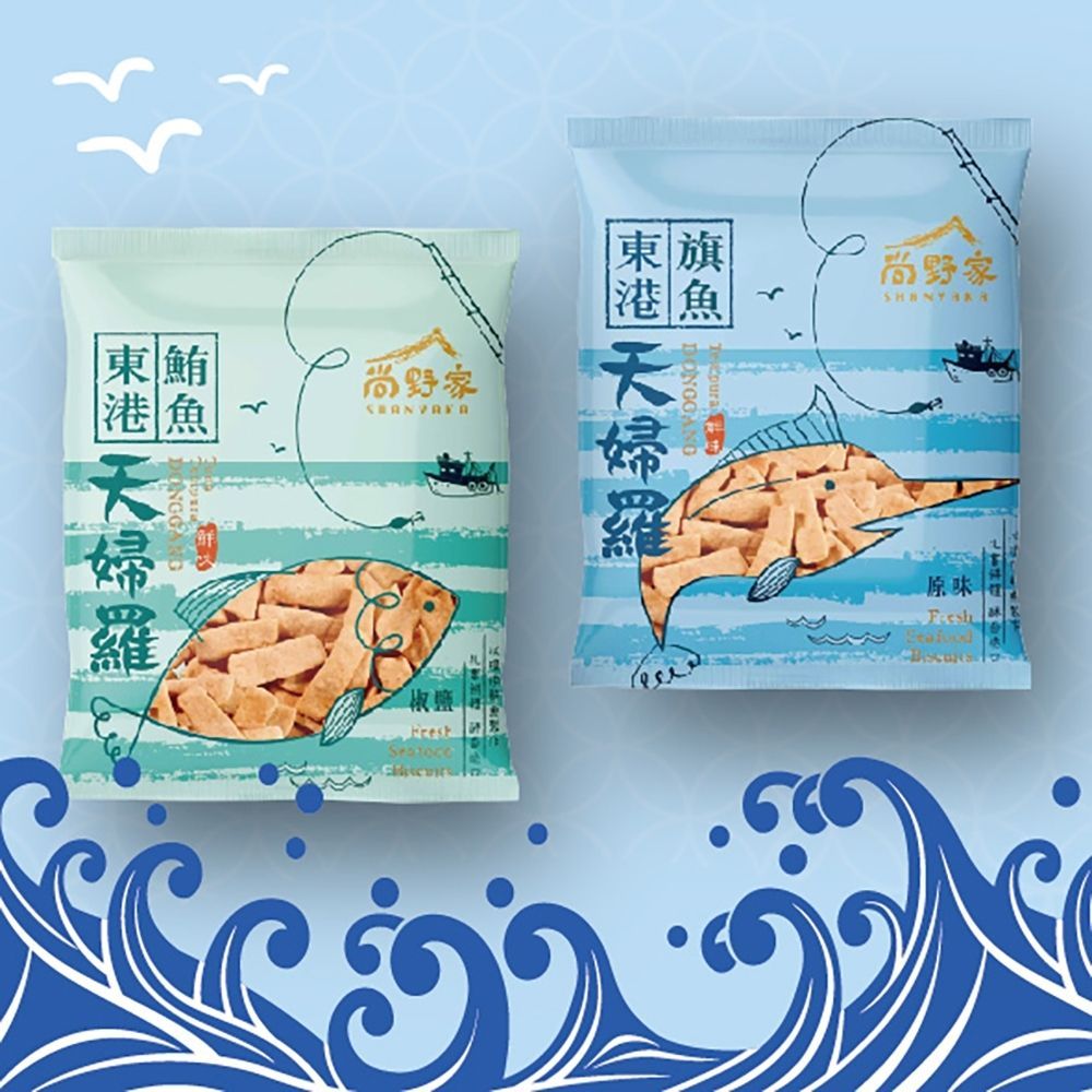 尚野家 東港旗魚鮪魚天婦羅魚酥任選6包(100g/包)