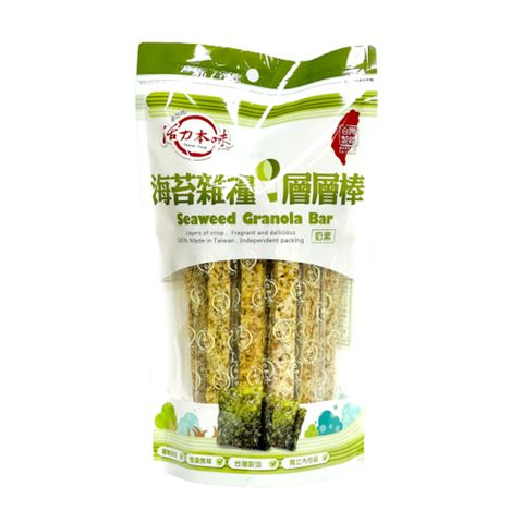 【活力本味】海苔雜糧層層棒180g