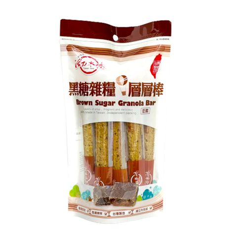 【活力本味】黑糖雜糧層層棒180g
