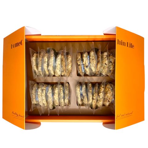 【鴻琴生活】阿儀美食屋窈窕穀物餅布巾禮盒