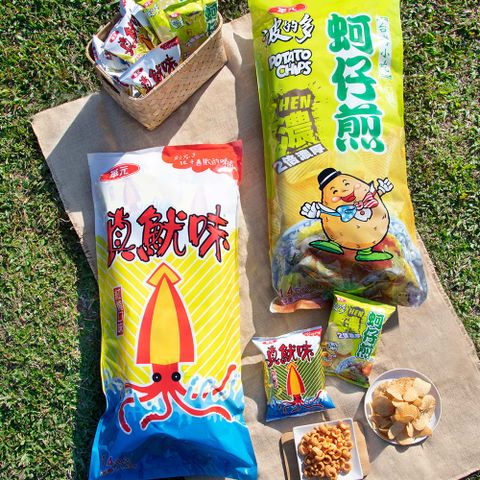 華元 抱抱包(14入/包)真魷味/蚵仔煎〔 派對包 / 巨大包 / 巨霸包 〕