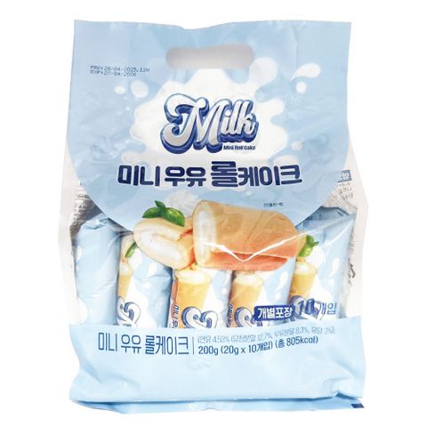 保興 迷你牛奶蛋糕捲 200g(20g*10小包)