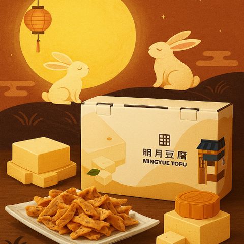 【明月豆腐】明月豆腐餅乾禮盒(6種口味各1)