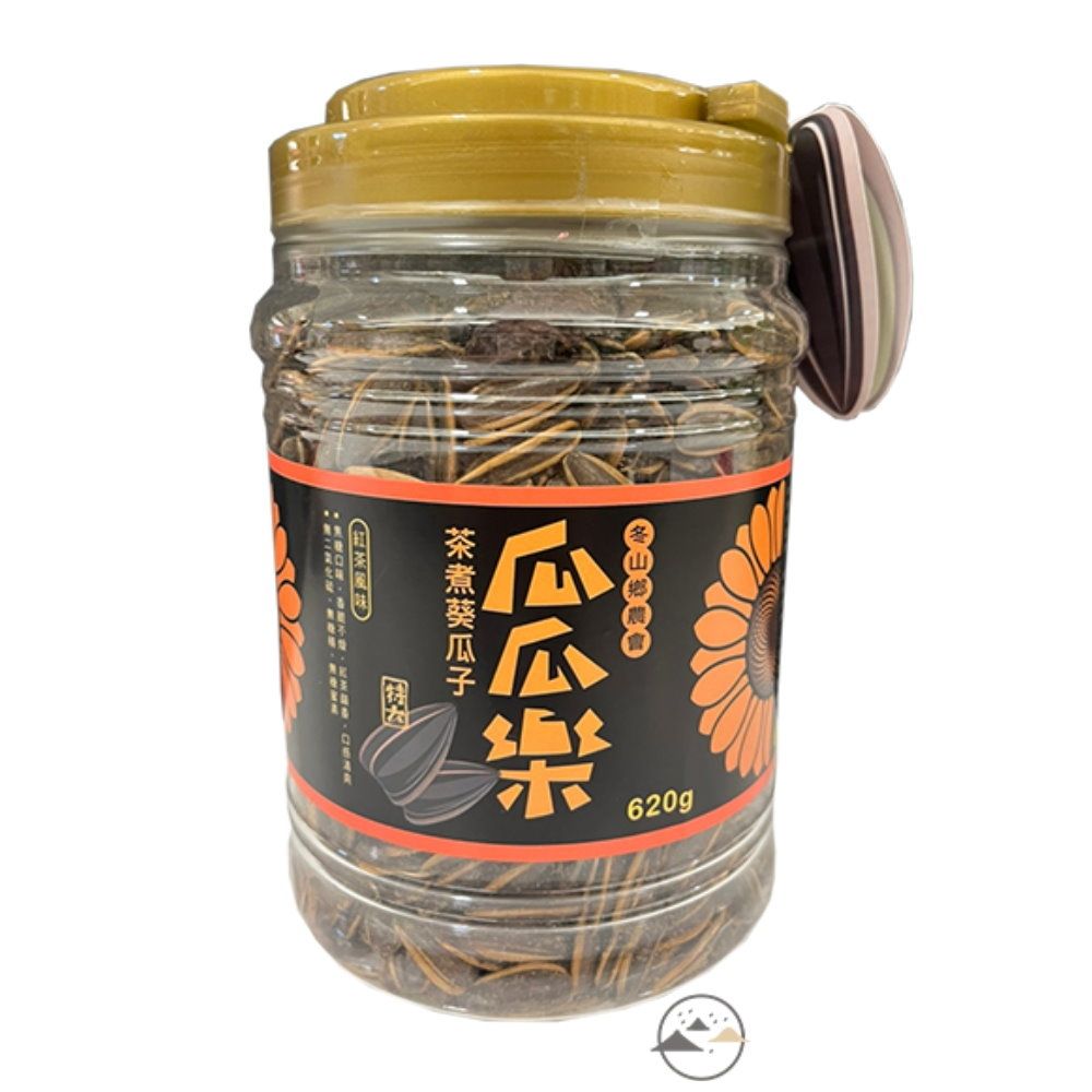  冬山鄉 瓜瓜樂茶香葵瓜子2罐+柚惑果酥3包