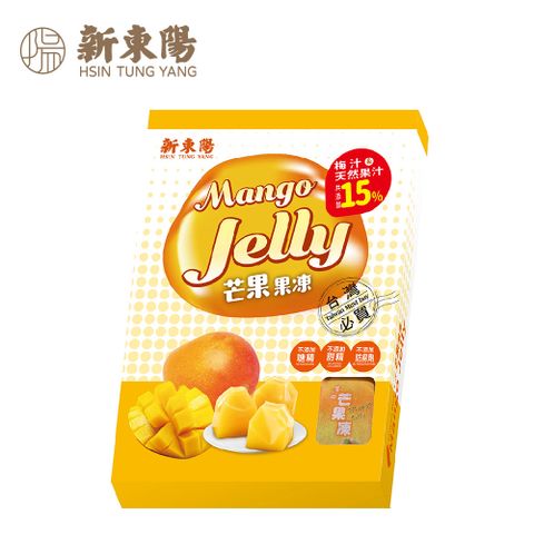 【新東陽】台灣果品芒果果凍500g，兩件組(附提袋)