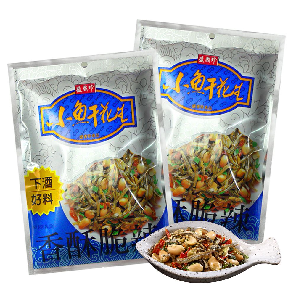 盛香珍 小魚干花生80g/包