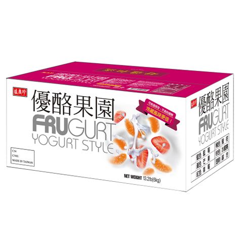 盛香珍 優酪果園果凍(綜合風味)6kg/箱(短效賞味:2024/09/14 )