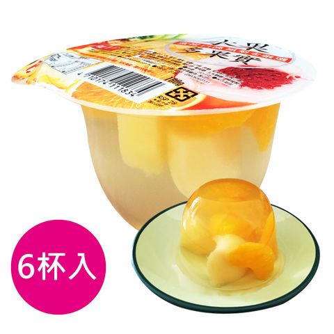 《盛香珍》綜合水果多果實果凍180gX6杯入(箱)