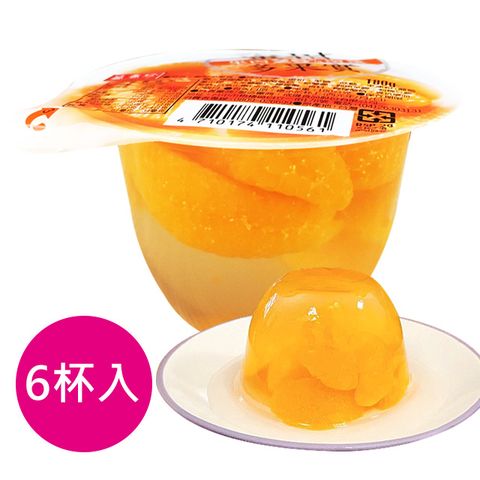 《盛香珍》蜜柑多果實果凍180gX6杯入(組)