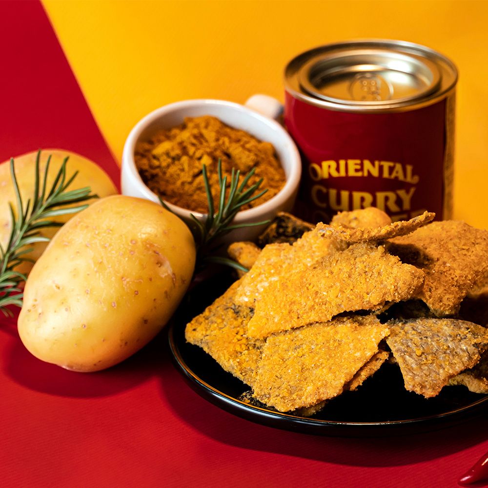 海濤客 香濃酥脆魚皮餅乾 鹹蛋黃/紅咖哩 2種口味任選x4包(80g/包)