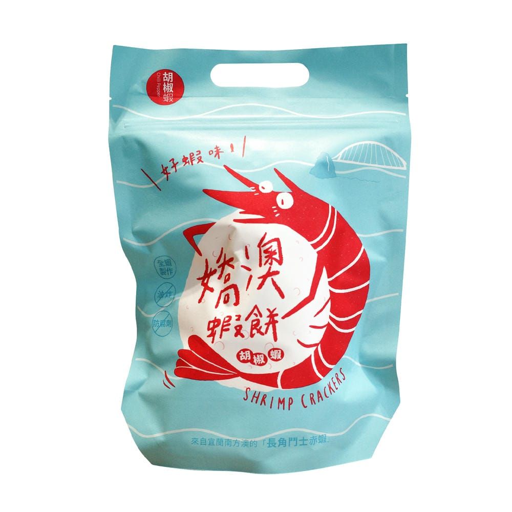 SU-AO TAIWAN 蘇澳區漁會 嬌澳蝦餅-胡椒蝦