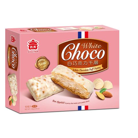 義美 白巧克力千層派140g