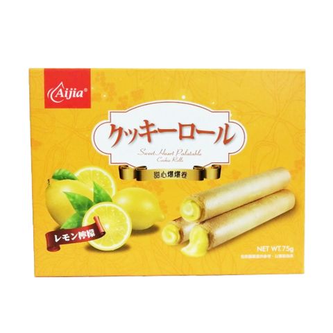 愛加 檸檬甜心爆爆卷 75g