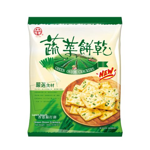 【中祥】香蔥蘇打餅量販包(300g) x2包