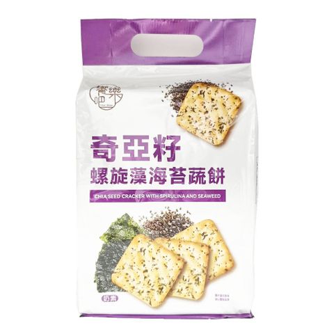 饗樂吧 奇亞籽螺旋藻海苔蔬餅 200g