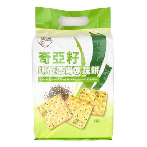 饗樂吧 奇亞籽螺旋藻青蔥蔬餅 200g