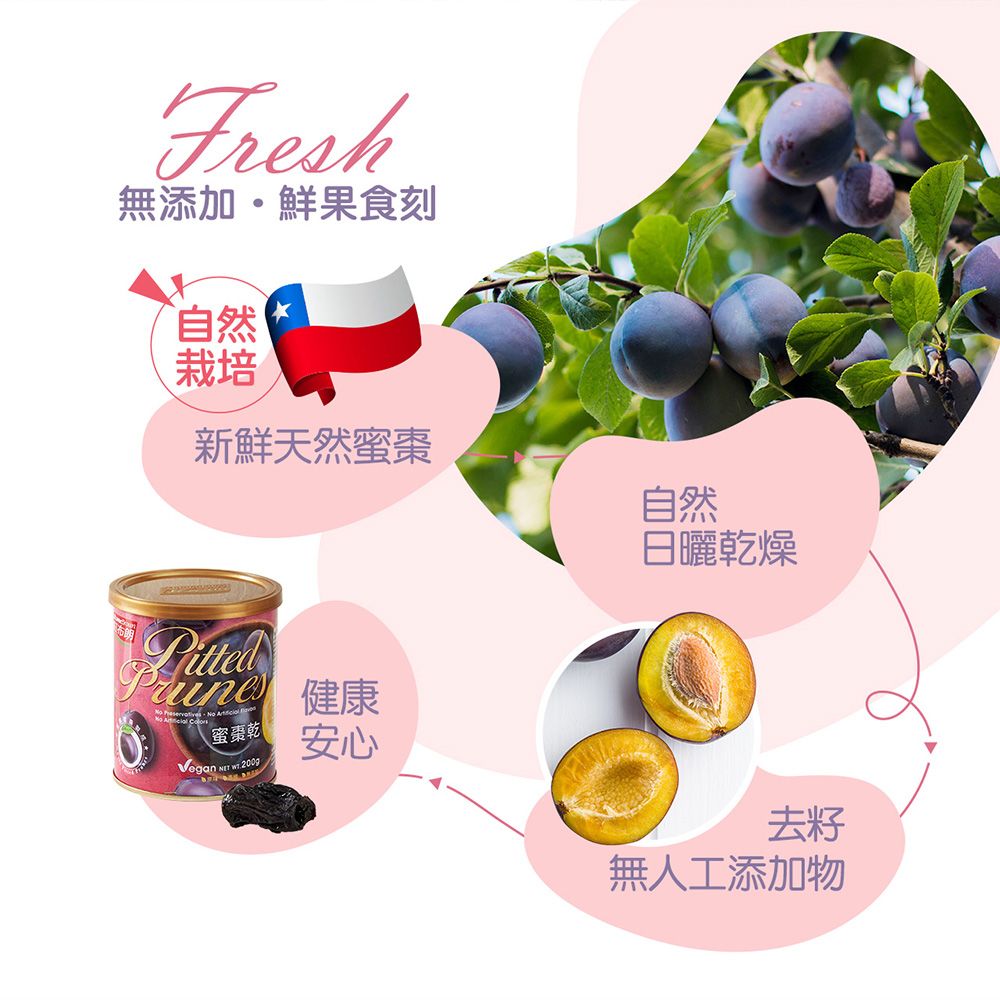 Fresh無添加鮮果食刻自然栽培新鮮天然蜜棗 健康 o Vegan N蜜棗乾  安心自然日曬乾燥無人工添加物