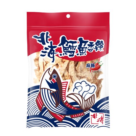 北海 鱈魚香絲 麻辣口味 (寬條) 90g
