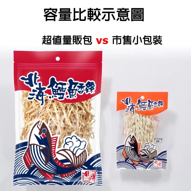 北海 鱈魚香絲 (細條)212g
