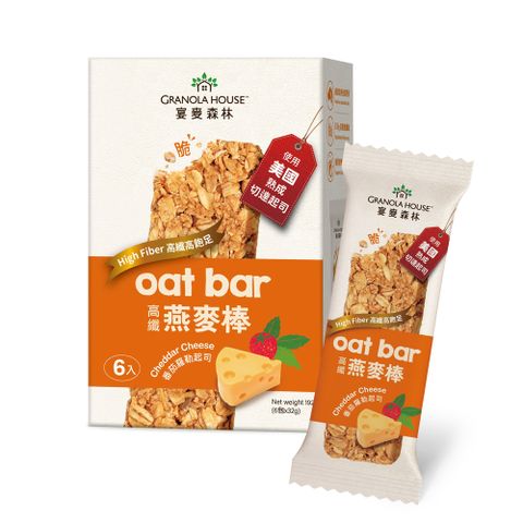 Granola House 宴麥森林 纖脆燕麥棒-番茄羅勒起司32g*6入