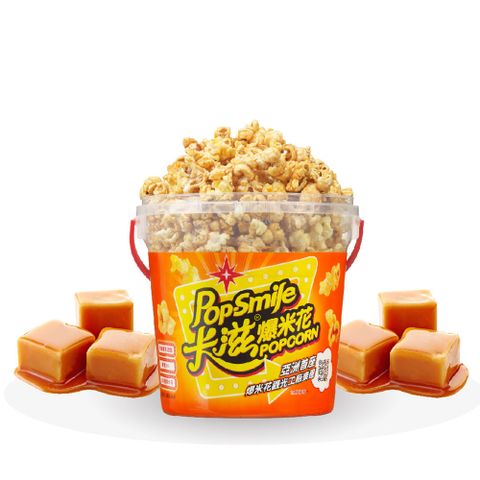 卡滋-蝴蝶爆米花-美式焦糖牛奶(150g/桶裝)
