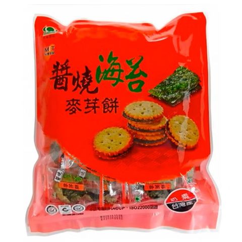 彰化社頭名店【昇田食品】醬燒海苔麥芽餅 250g
