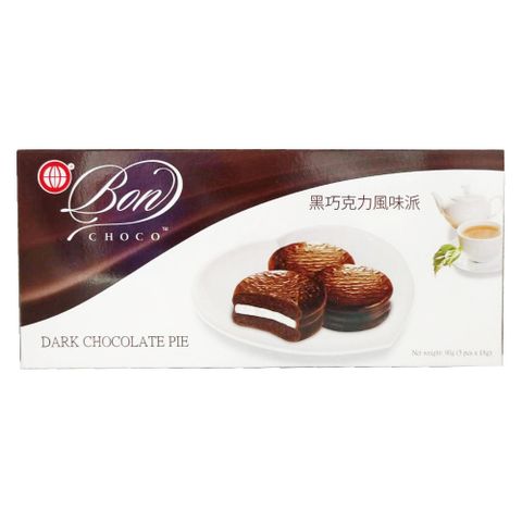 地球牌 黑巧克力風味派 90g