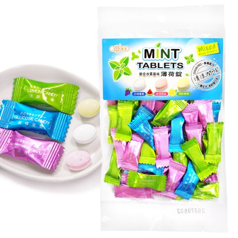惠香 綜合水果風味薄荷錠(50g/包)