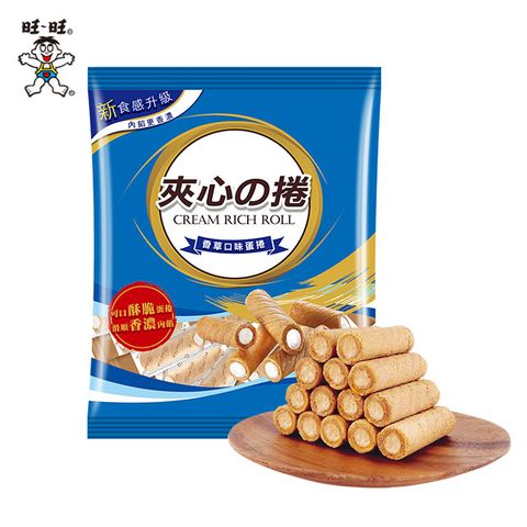 【旺旺】夾心捲(香草口味蛋捲) 185g x4
