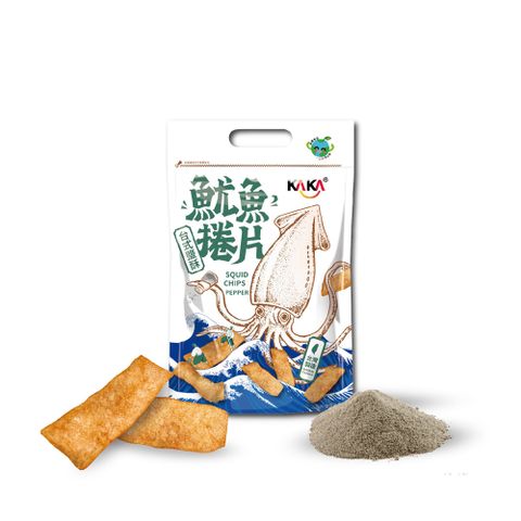 KAKA 魷魚捲片 80g 台式鹽酥