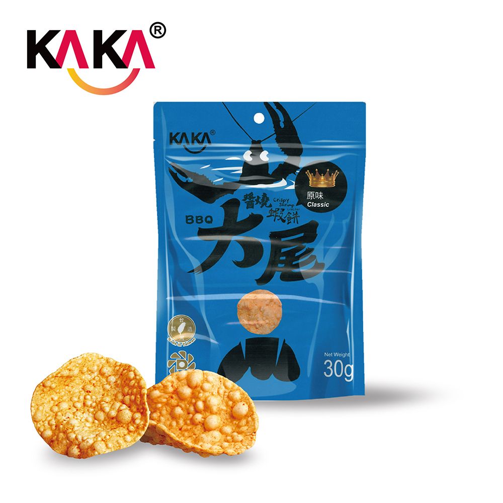 kaka 大尾醬燒蝦餅 30g 原味