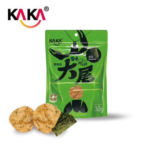 【KAKA】大尾醬燒蝦餅 30g 海苔