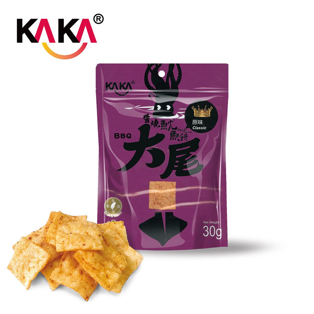 kaka 大尾醬燒魷魚餅 30g 原味