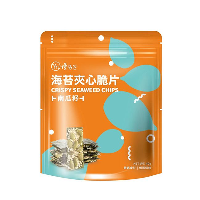 慢活匠 海苔夾心脆片-南瓜籽40g