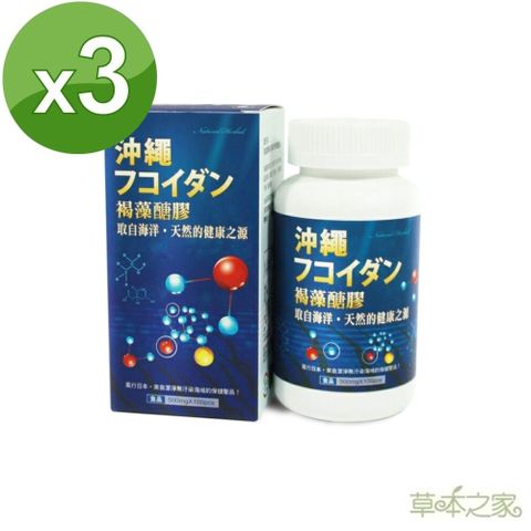 草本之家 日本褐藻糖膠100粒3瓶