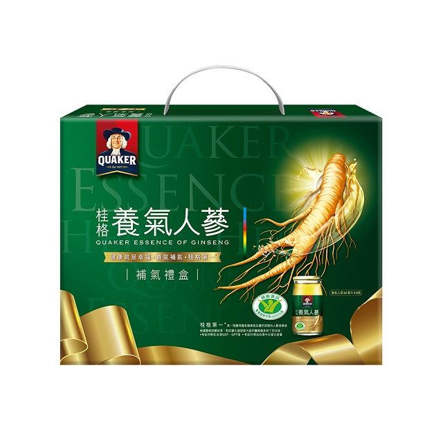 Quaker 桂格 養氣人蔘禮盒(60mlx8入x2盒)