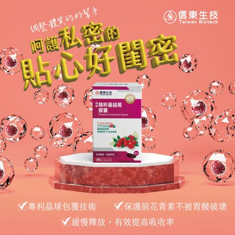 信東精粹蔓越莓膠囊90粒