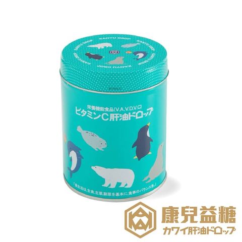 【日本KAWAI康兒益糖KC】日本原裝進口 兒童肝油 維生素A+D+C(300粒裝-香橙風味)